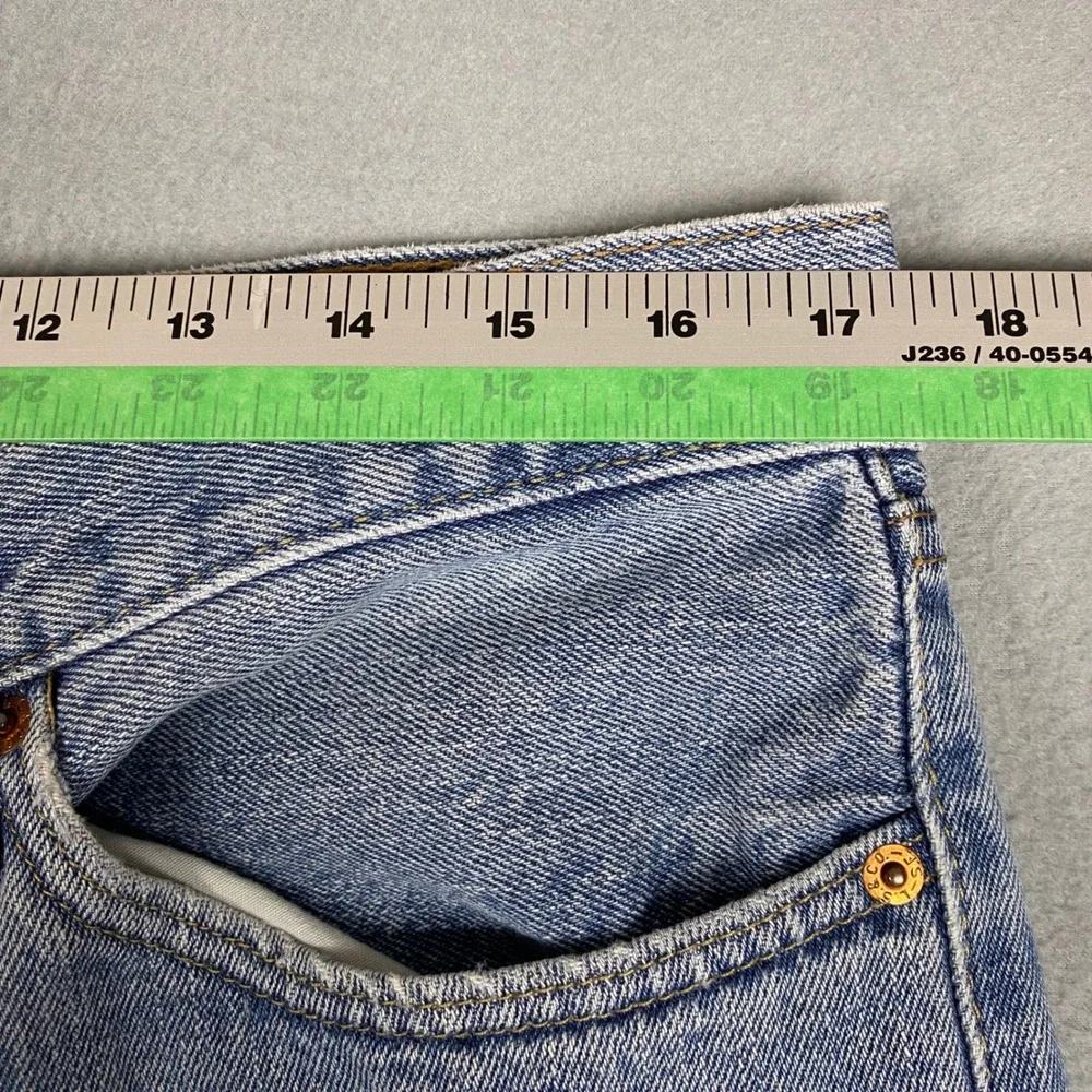 Levi's 505 Straight Fit Medium Wash Denim Jeans Mens 36 Blue‎